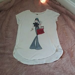 Total girl white T-shirt